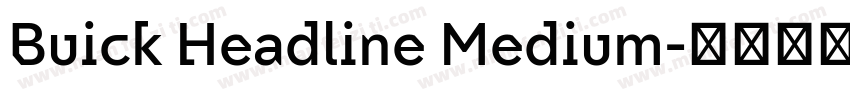 Buick Headline Medium字体转换
